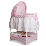 Delta Children Disney Gliding Bassinet, Pink Princess