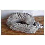 My Brest Friend Nursing Pillow Deluxe  Machine Washable Breastfeeding Cushion Cover, Evening (Dark Grey)