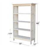 SH-4830M 48 inch Tall Mission Bookcase