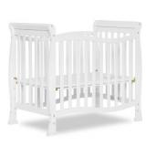 Dream On Me Aden 4-in-1 Convertible Mini Crib, White