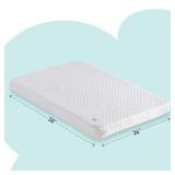 hiccapop Pack and Play Mattress Pad [Dual Sided] w/Firm Side (for Babies) & Soft Memory Foam Side (for Toddlers) | Memory Foam Play Yard Mattress | Playard Matress Fits (38"x26") Pack N Play Playpens