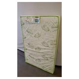 Dream On Me Breathable Two-Sided 3" Square Corner Play Yard Mattress, White/Green I Greenguard Gold Certified