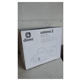 Diono Solana 2 Latch, XL Lightweight Backless Belt-Positioning Booster Car Seat, 8 Years One Booster, Black