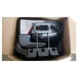 Evenflo Big Kid LX High back Booster Car Seat, Abstract Static Black