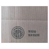 Lot of 9 Singlewall Boxes - 16" W x 10" D x 10" H