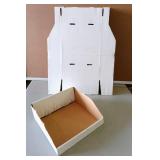 12" W x 12" D x 4-1/2" H Open Top Bin Boxes - Lot of 49