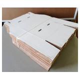 12" W x 12" D x 4-1/2" H Open Top Bin Boxes - Lot of 49