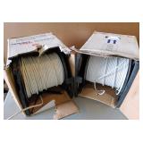 Lot of 2 Partial (of 1,000 ft) Rolls of White Category 6 Wire Swept to 250 MHZ CM