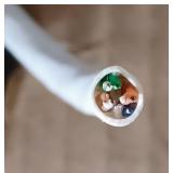 Lot of 2 Partial (of 1,000 ft) Rolls of White Category 6 Wire Swept to 250 MHZ CM