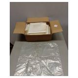 Case of 250 Flat, Clear Poly Bags - 20" x 24" x 4 MIL