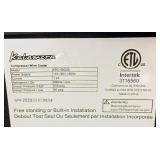 Kalamera 24", 4.2cu.Ft, 40-Bottle Built-In Wine Cooler - Two Door, Dual Zone Thermostat & Sliding Beech Wood Shelves - Model #: KRC-40DZB - Retail: $899