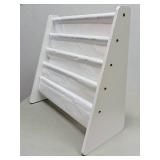Humble Crew Cambridge White Kids Book Rack (Model: WO558) - 25" W x 10" D x 25" H