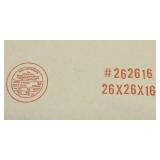 Lot of 20 Singlewall Boxes - 26" W x 26" D x 16" H