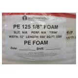 White Polyethylene Foam Rolls (29" and 43") - PE125 1/8" x 72" x 550