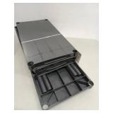 HDX Black 4-Tier Plastic Garage Storage Shelving Unit (28 in. W x 52 in. H x 15 in. D)