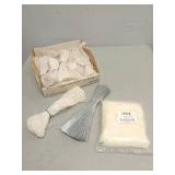 Bundling & Tying Lot - 5 1/2" Nylon Zip Ties, Approx. 400, 12", 1 mm Cotton Cord & 12" Wire Ties