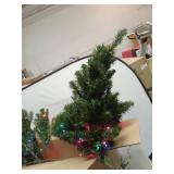 National Tree Company Pre-Lit Artificial Christmas Tree, Green, North Valley Spruce, Multicolor Lights, Includes Stand, 4.5 Feet - Retail: $98