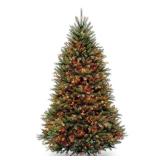 National Tree 6.5 Ft Dunhill Fir Hinged Tree with 650 Multi Lights - Retail: $211