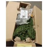 National Tree 6.5 Ft Dunhill Fir Hinged Tree with 650 Multi Lights - Retail: $211