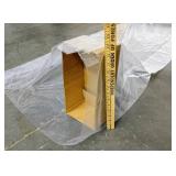 1 Roll ~ 35" W x 12" X 66" Long - Heavy Duty, Clear, Vented Poly Bags Roll - 200 on a Roll