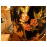 Tall decorative vase w/ faux flowers