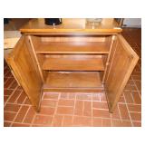 Solid wood cabinet w/ doors