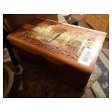 Pottery pitcher/ old paper holder & misc.