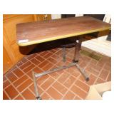 Adjustable tv tray table