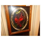 Stained glass look birds