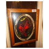 Stained glass look birds