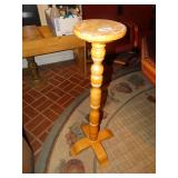 Wood pedestal/ plant stand