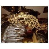 Excellent Antique Bradley Hubbard kerosene hanging lamp