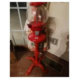Antique Carousel gumball machine w/ stand