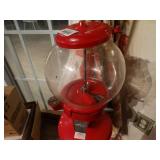 Antique Carousel gumball machine w/ stand