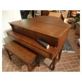 George Steck Duo-Art baby grand player piano w/ bench