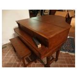 George Steck Duo-Art baby grand player piano w/ bench