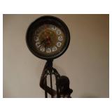 Bronze look Lady clock