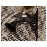 Bear design wall mount bell & cast lantern