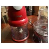 Ninja mixer set in red
