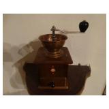 Wall shelf & coffee grinder