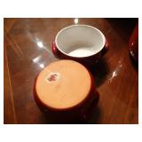 Nice red kitchen bowls