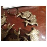 Brass fish decor