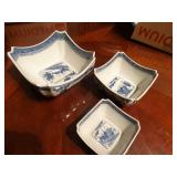 3 pc Chinese bowl set