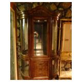 Beautiful large wood curio cabinet