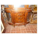 Beautiful large wood curio cabinet
