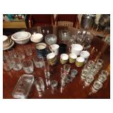 Large lot of various glassware