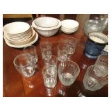 Large lot of various glassware