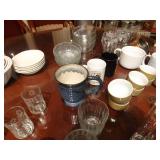 Large lot of various glassware