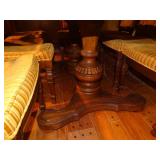 Awesome large solid wood dining room set w/ china cabinet top