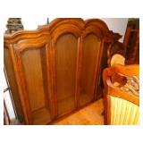 Awesome large solid wood dining room set w/ china cabinet top